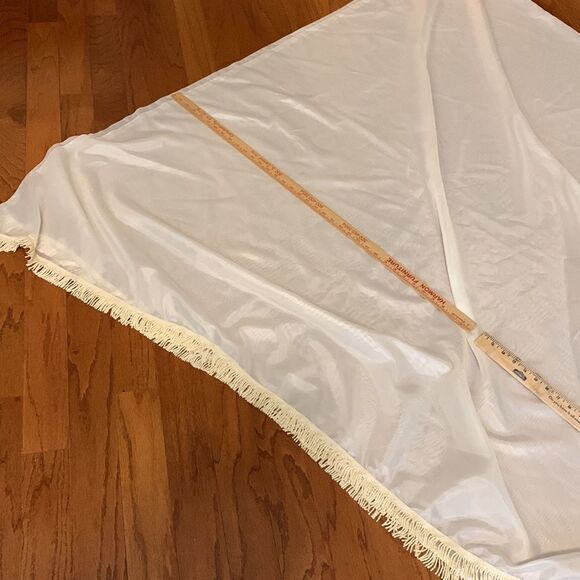 Tablecloth 136” X 112”. Cream nearly sheer - Picture 2 of 2